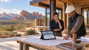 Window panes representing various services, including Strategy, Security, Agentic Workflows and Marketing